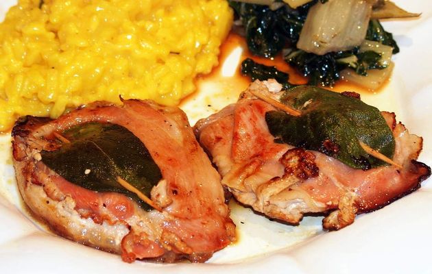 Saltimbocca à la sauge et jambon cru