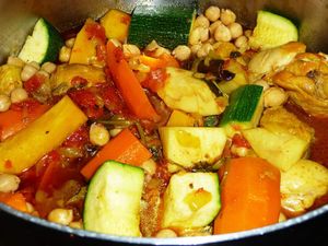 Couscous de boulettes d'agneau et légumes