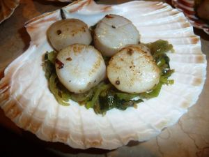 Coquilles St-Jacques gratinées