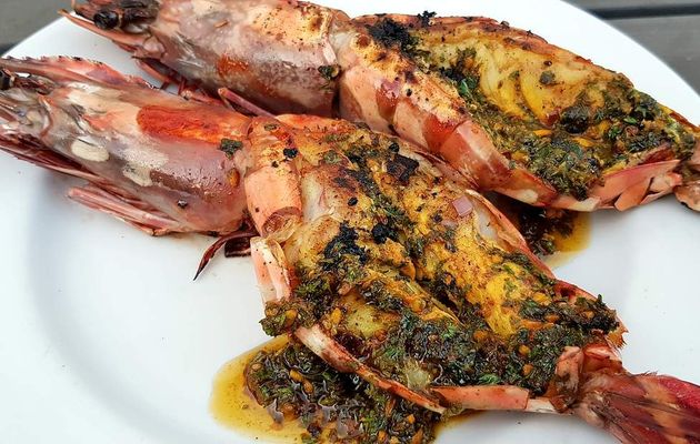 Crevettes géantes à la sauce Chermoula