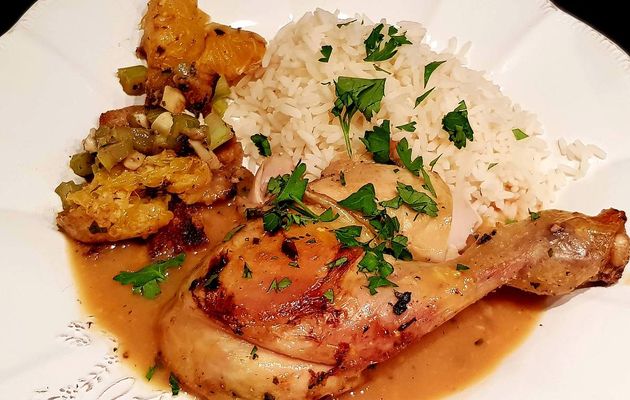 Poulet rôti à l'orange