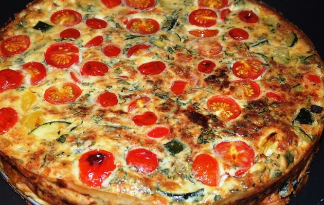 Quiche aux légumes sans pâte