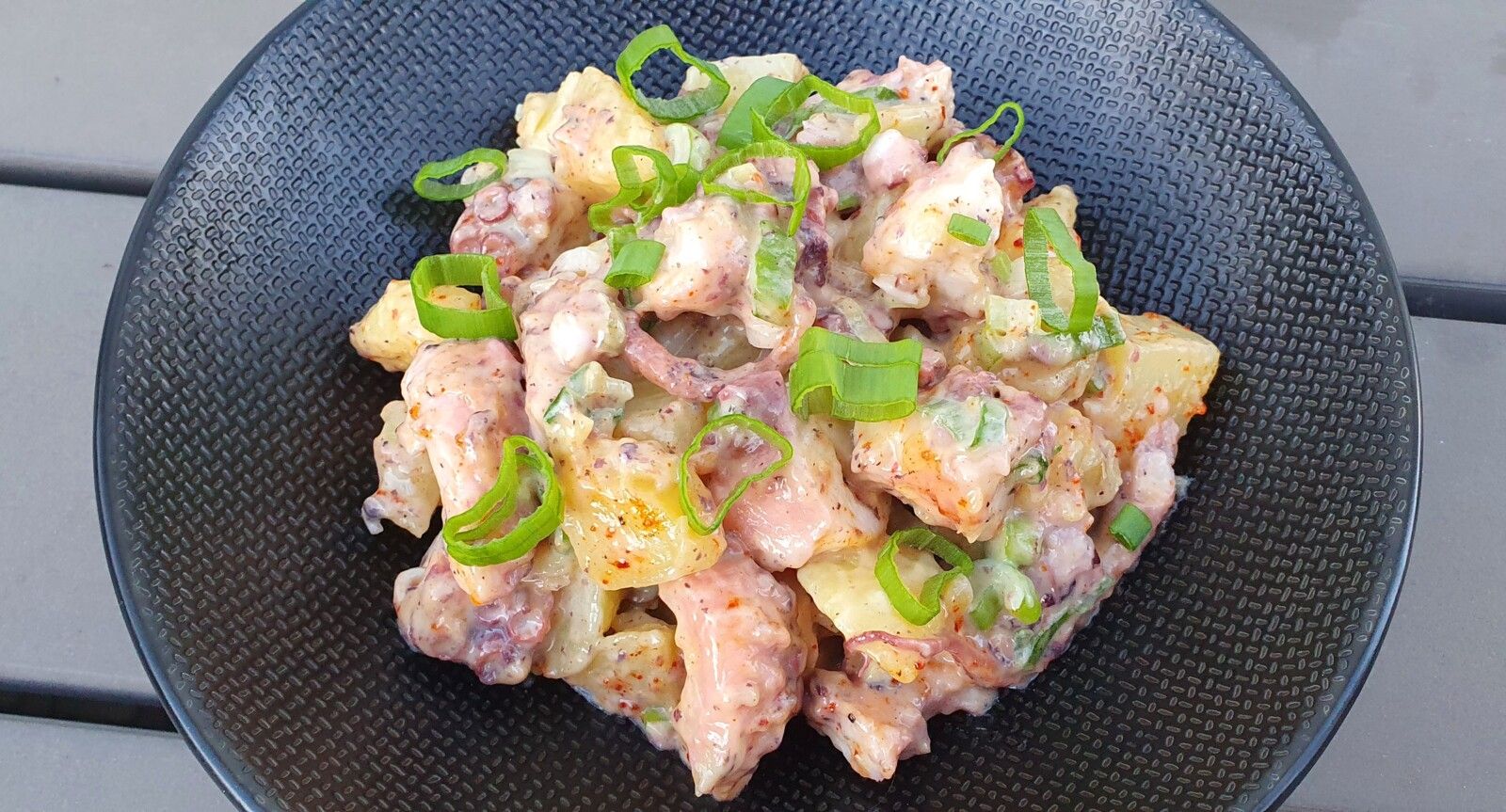 Salade de poulpe et pommes de terre à l'aïoli