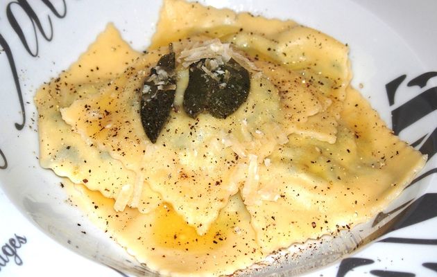 Raviolis au beurre de sauge
