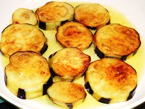 Salade tiède aux aubergines