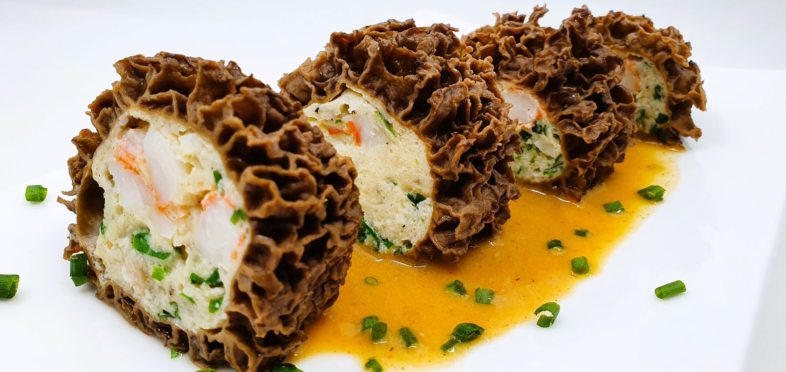 Morilles farcies en makis