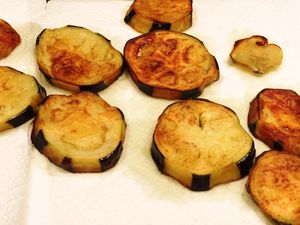 Salade tiède aux aubergines