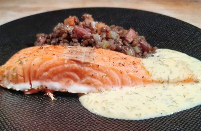 Filet de saumon sauce à l'aneth et citron