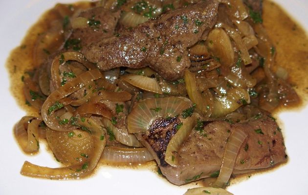 Foie de veau à la vénitienne