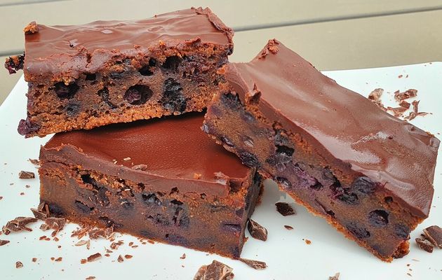 Brownies au chocolat et aux myrtilles