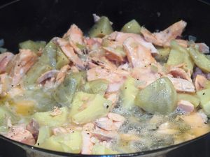 Pâtes aux deux saumons