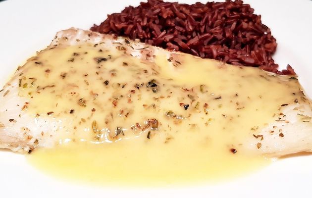 Dos de cabillaud au four et son beurre blanc