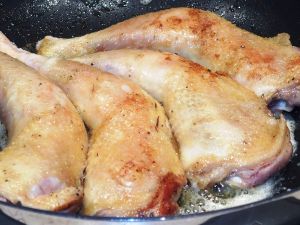 Poulet au vin jaune et morilles