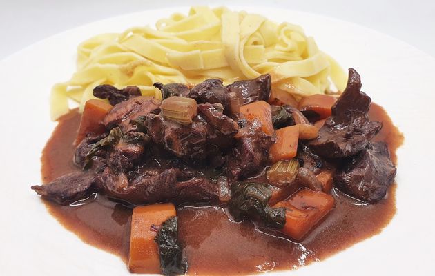 Tagliatelles au civet de cerf
