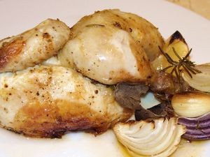 Coquelets rôtis à la sauge et au romarin