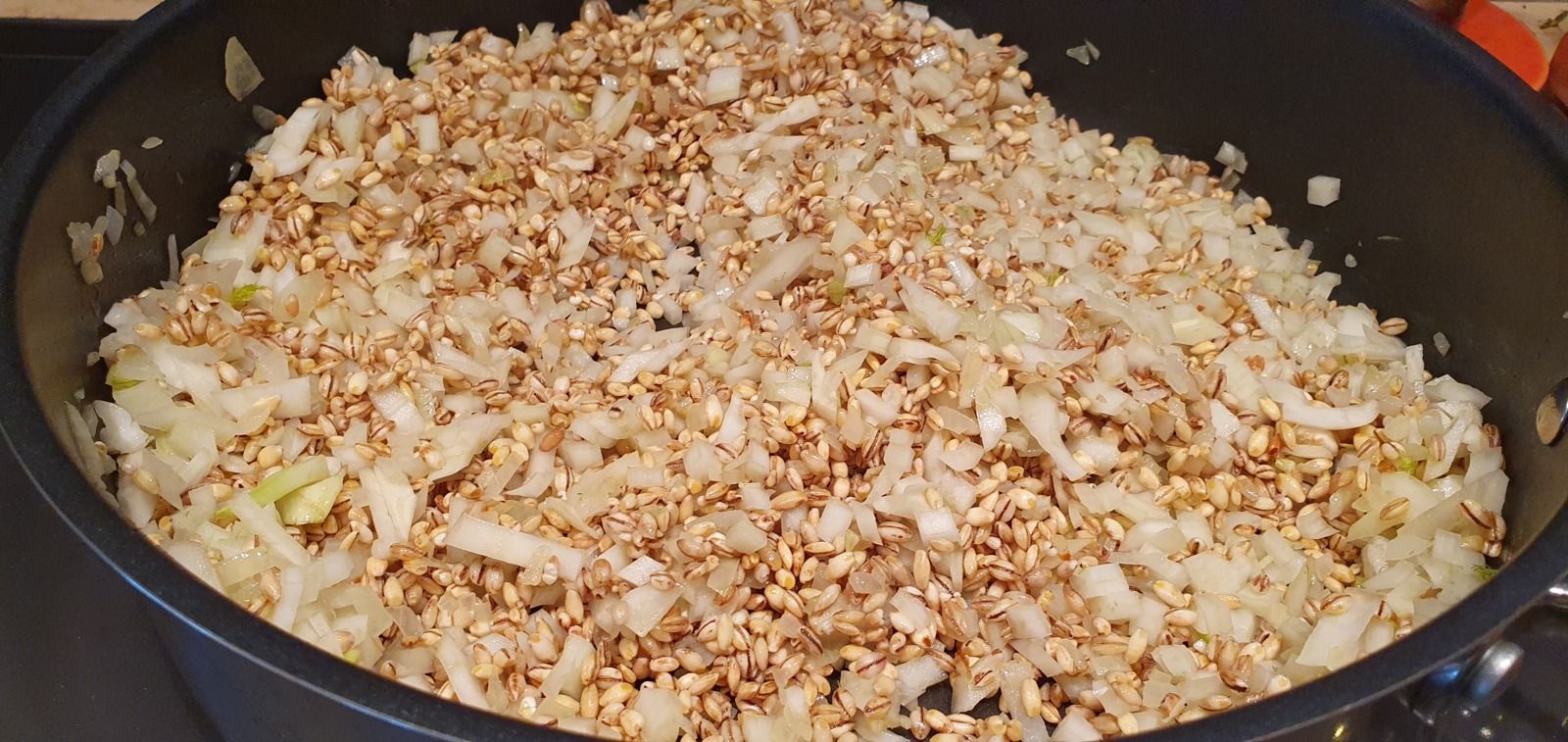 Risotto d'orge au fenouil et truite saumonée