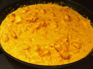 Emincé de poulet au curry à ma façon