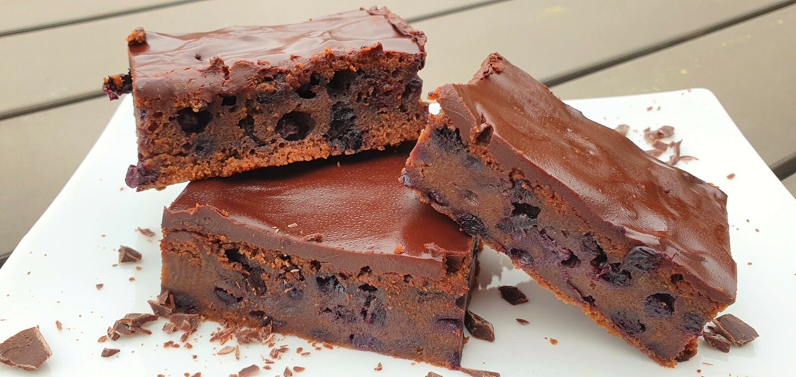 Brownies au chocolat et aux myrtilles