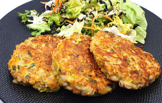 Galettes à l'orge et aux légumes