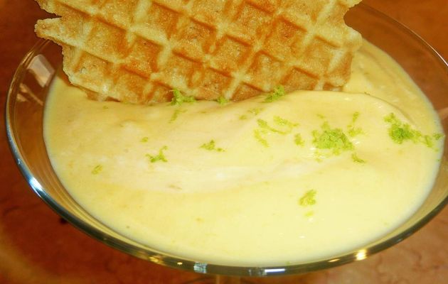 Frozen, dessert glacé à la mangue et citron vert