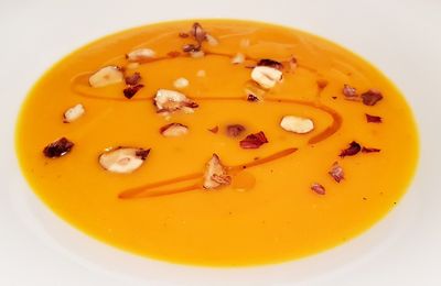 Velouté de patate douce et potimarron
