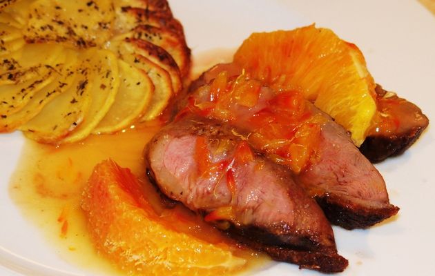 Magrets de canard sauce à l'orange
